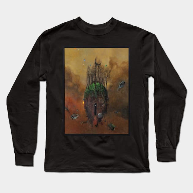 zdzislaw beksinski  - El tétrico universo pictórico de Zdzisław Beksiński Long Sleeve T-Shirt by QualityArtFirst